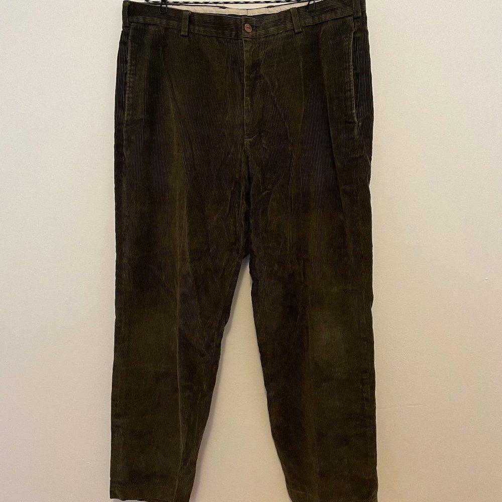 Moss Green Corduroy Brooks Brothers Trousers